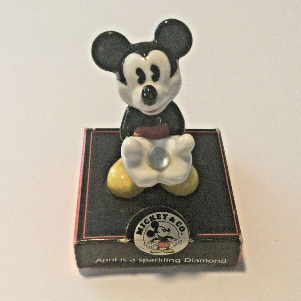 Disney April is a Sparkling Diamond Mickey Mouse Birthstone Enesco